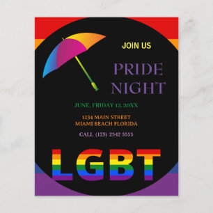 Folheto noturno do Orgulho LGBT