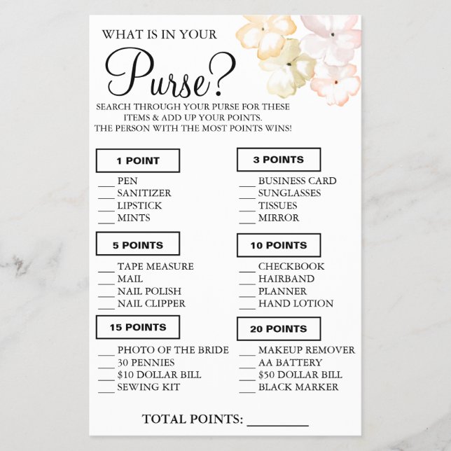 Folheto O que está no seu cartão de Chá (Frente)