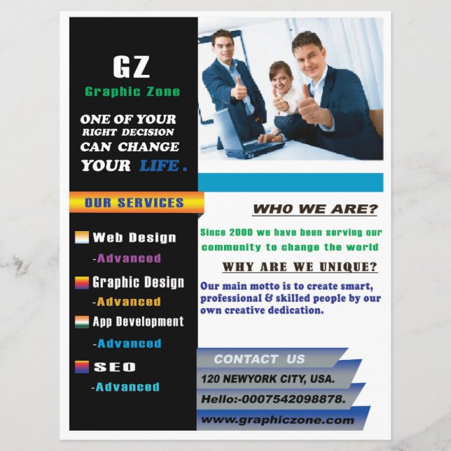 Folheto Oficial para as empresas de TI (Frente)