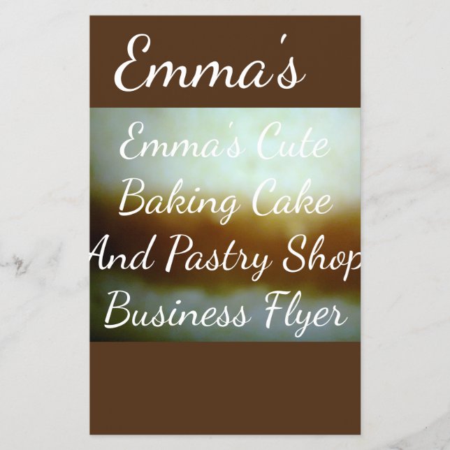 Folheto Para Empresas De Bolo E De Produtos De Pas (Frente)