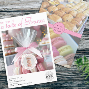 Folheto personalizado de Bakery 3 Fotos