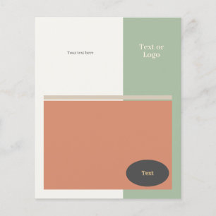 Folheto Personalizado em Cores Frescas e Orgânicas