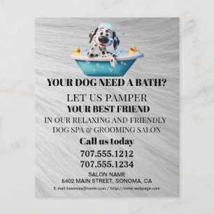 Folheto personalizado para a manutenção de cães
