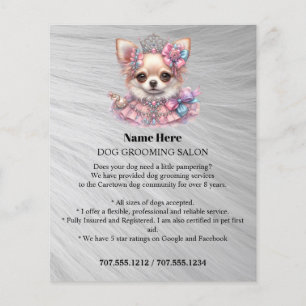 Folheto personalizado para a manutenção de cães