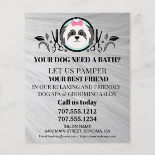Folheto personalizado para a manutenção de cães