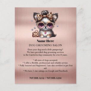 Folheto personalizado para a manutenção de cães