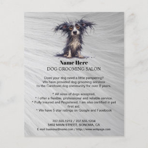 Folheto personalizado para a manutenção de cães