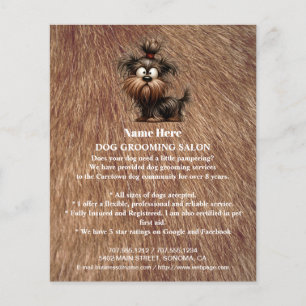 Folheto personalizado para a manutenção de cães