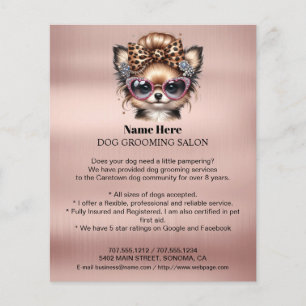 Folheto personalizado para a manutenção de cães