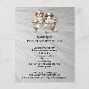 Folheto personalizado para a manutenção de cães