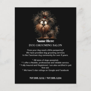 Folheto personalizado para a manutenção de cães