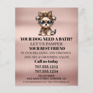 Folheto personalizado para a manutenção de cães