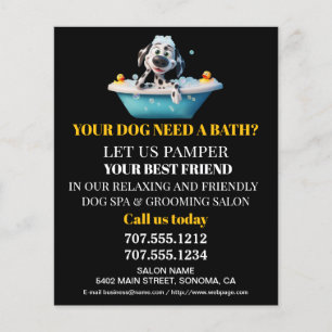 Folheto personalizado para a manutenção de cães