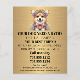 Folheto personalizado para a manutenção de cães