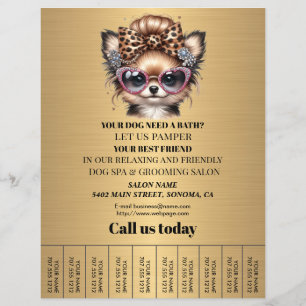Folheto personalizado para a manutenção de cães