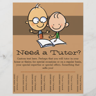 Folheto promocional da Tutor Tutoring