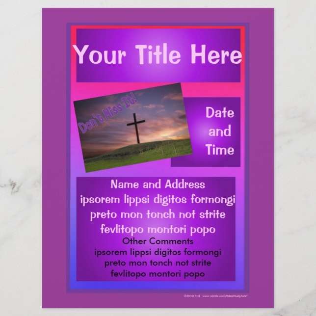 Folheto publicitário ocular (Frente)