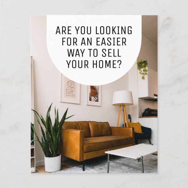 Folheto Simples do Realtor Profissional Moderno (Frente)