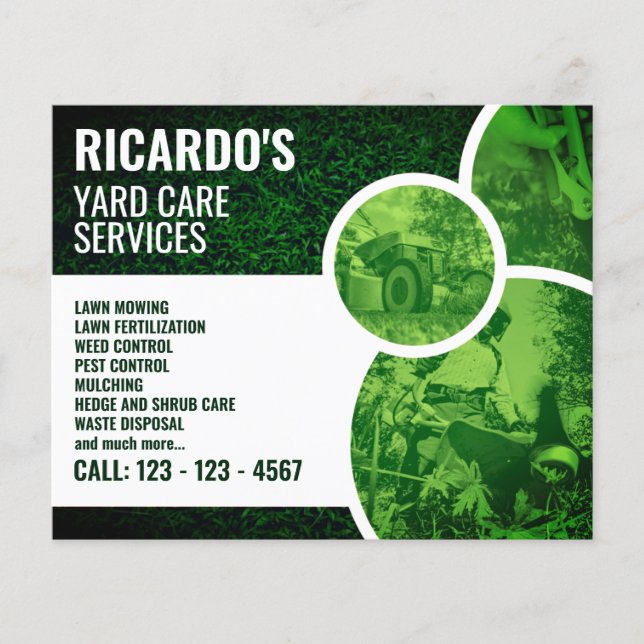 Folheto verde profissional moderno (Frente)