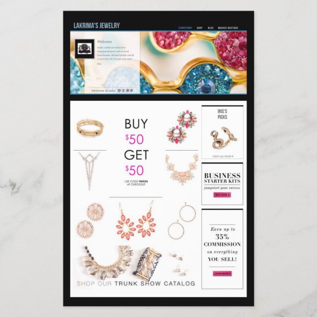 Folhetos comerciais (Frente)