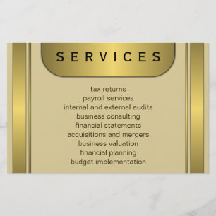 Folhetos do revisor e do revisor Dourado de 5,5" x