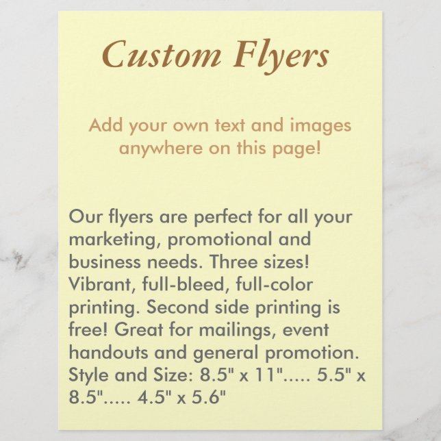 Folhetos Personalizados (Frente)