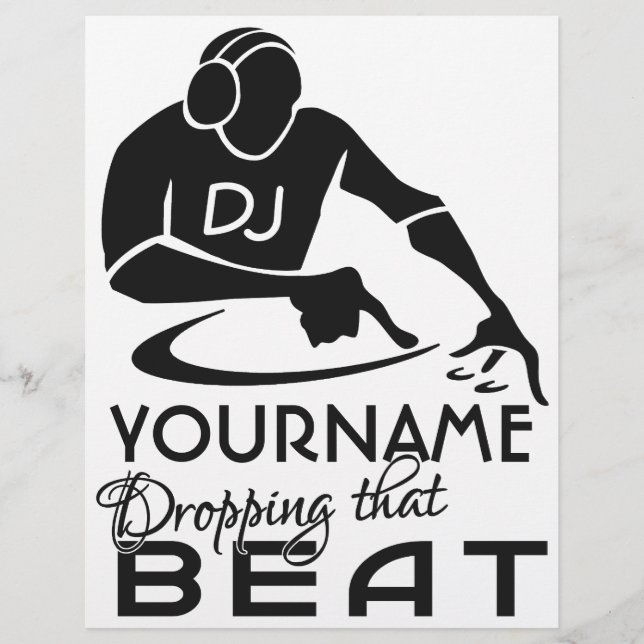 Folhetos personalizados DJ (Frente)