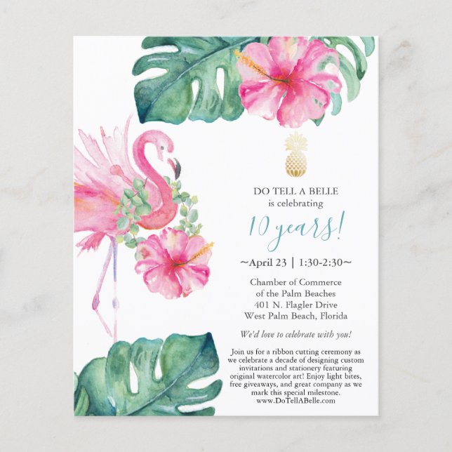 Folhetos tropicais (Frente)