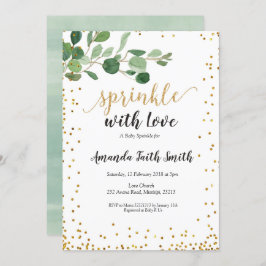 Foliage Baby Sprinkle Card Convite botânico