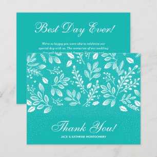 Foliage do Orçamento White Script Sea Glass Obriga