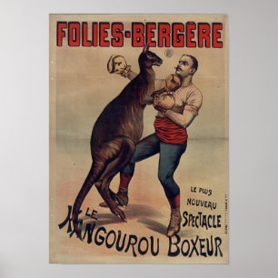 Folies-Bergère o Poster do Boxer de Kangaroo