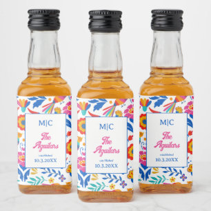 Folk Art Floral Fiesta Monograma Wedding Favor
