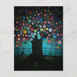 Folk ART Imagination by LORI EVERETT cartão postal