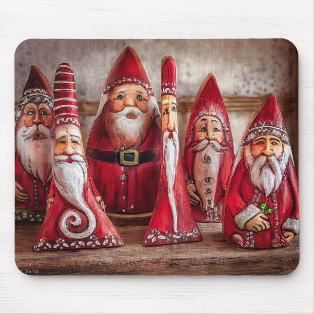 Folk Art Santa Claus Mouse Pad (Frente)
