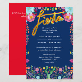 Folkart Flower Fiesta Convite De Casamento Boda