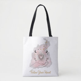 Follow Your Heart Personalised Tote Bag - Celestia
