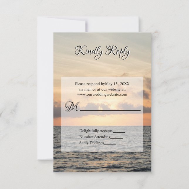 Folly Beach Morning RSVP Wedding (Frente)