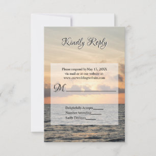 Folly Beach Morning RSVP Wedding