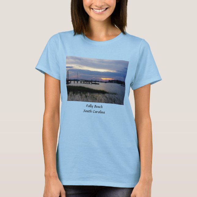 Folly Harbour Sunset T-Shirt (Frente)