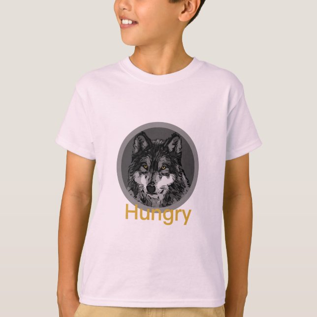 Fome - Camisa Básica Para Crianças (Frente)