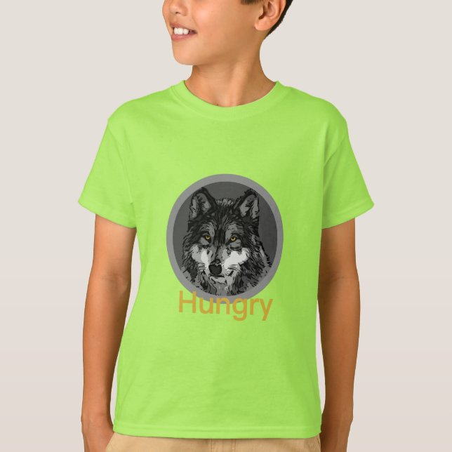 Fome - Camisa Básica Para Crianças (Frente)