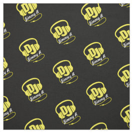 Fones de ouvido DJ personalizados com tecido branc