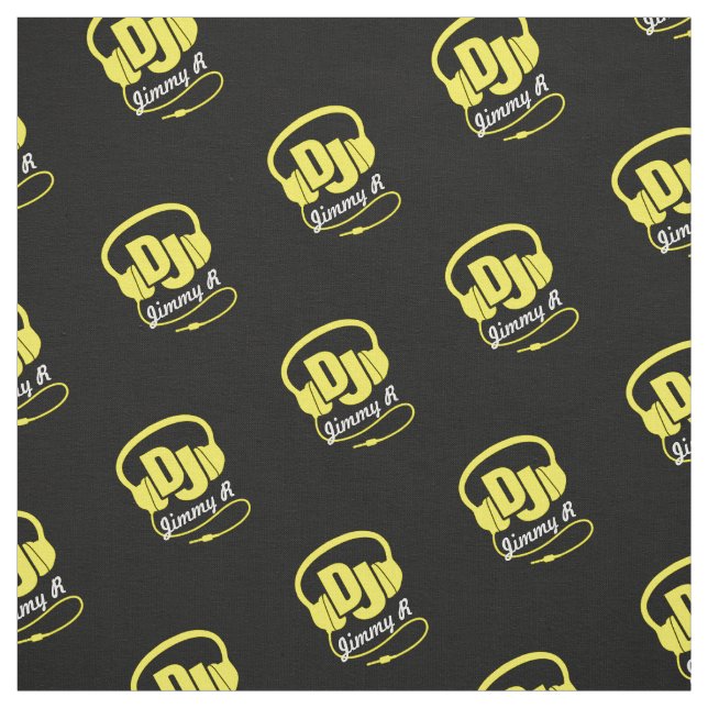 Fones de ouvido DJ personalizados com tecido branc (Modelo)