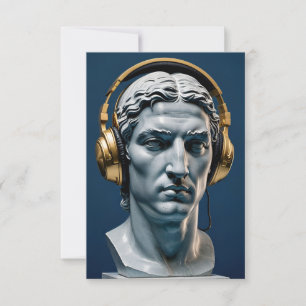 Fones de ouvido Dourados, Estátua Grega -