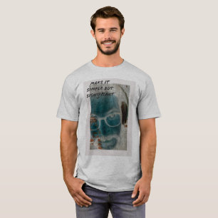 Fones de ouvido simples, diferentes copos T-shirt