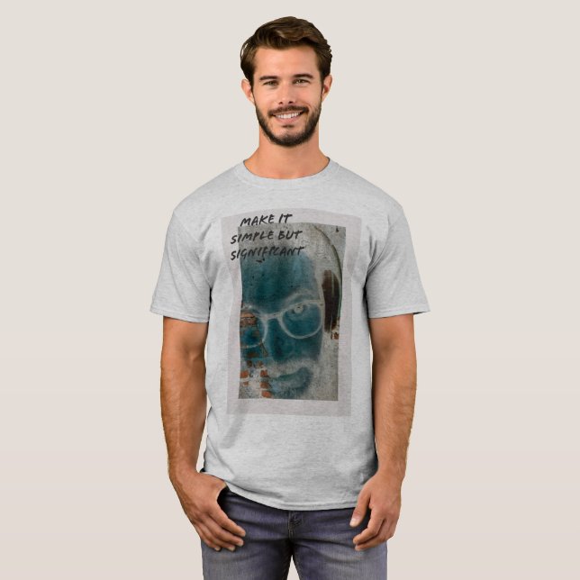 Fones de ouvido simples, diferentes copos T-shirt (Frente Completa)