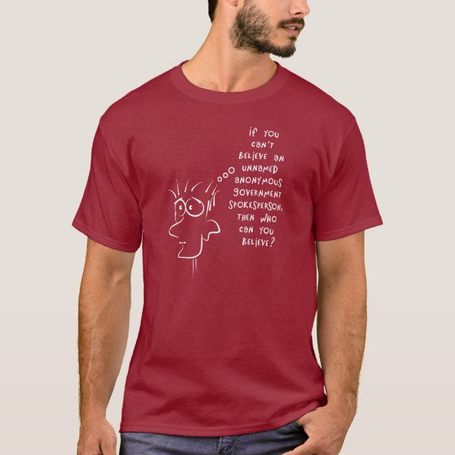 fonte anônima sem nome camisa escura engraçada (Frente)