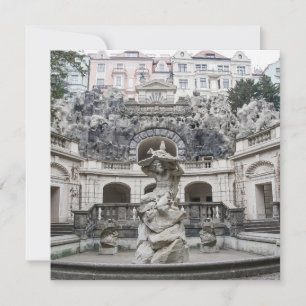 Fonte com estátua de Netuno em Praga