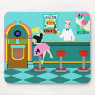 Fonte de soda retro Mousepad