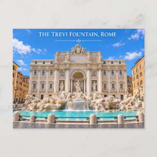 Fonte de Trevi Roma Cartão Postal Diurno